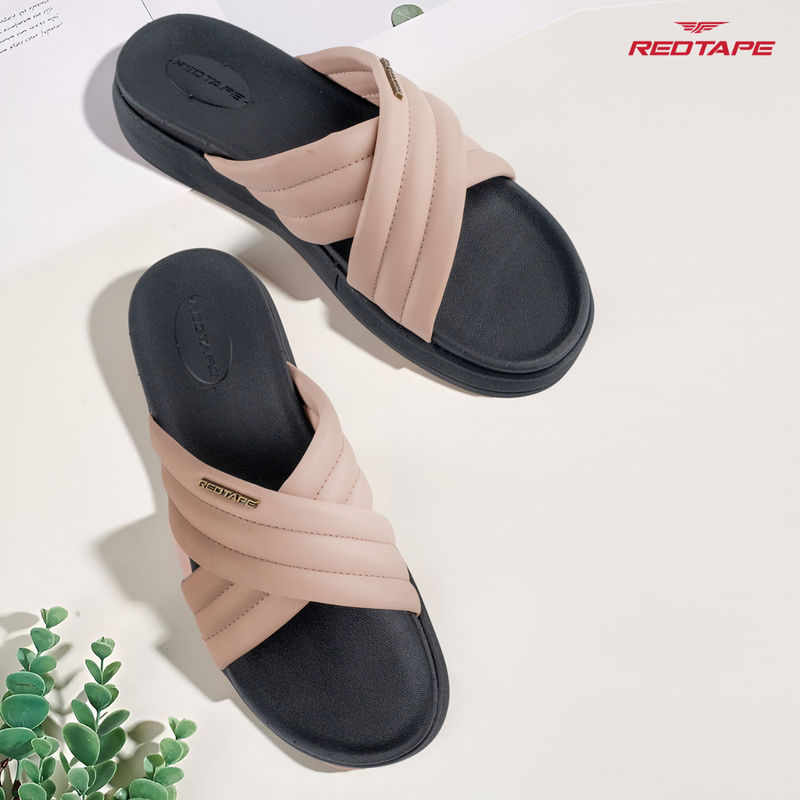 Red Tape Pink Women Eva Comfort Sandals (UK 8)