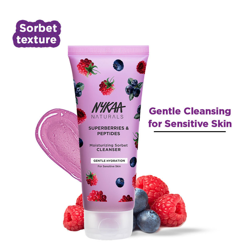 Nykaa Barrier Repair Gentle Sorbet Face Wash With Peptides & Superberries - For Sensitive Skin