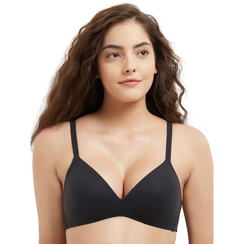 Wacoal How Perfcet Padded Non-Wired 3/4Th Cup Everyday T-Shirt Bra - Black (32B)