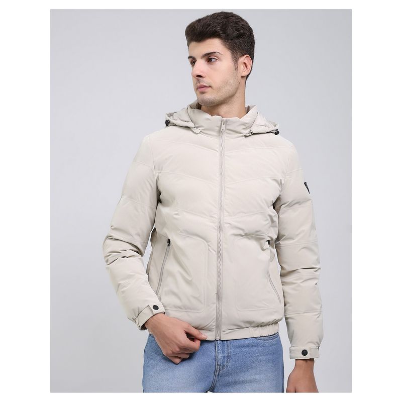 Monte Carlo Men Polyester Blend Hooded Jacket (XL)