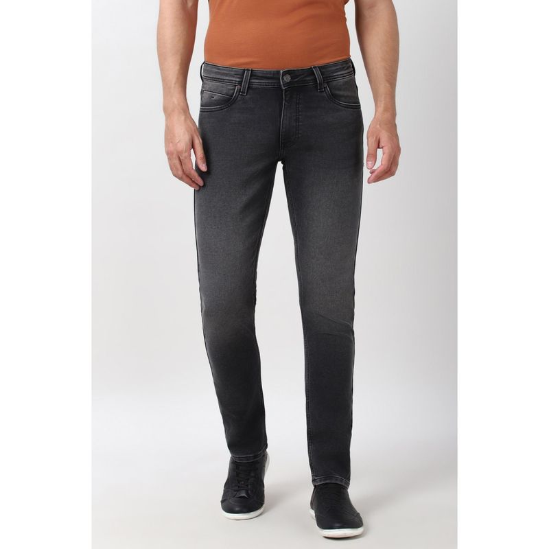 Peter England Men Grey Light Wash Jeans (34)
