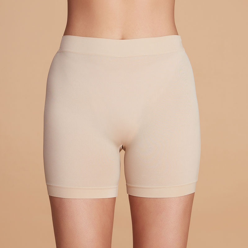 Nykd by Nykaa Anti Chafe Shorts - Nyp357 - Cream (L)