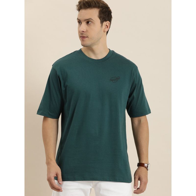 DILLINGER Teal Graphic Oversized T Shirt (S)