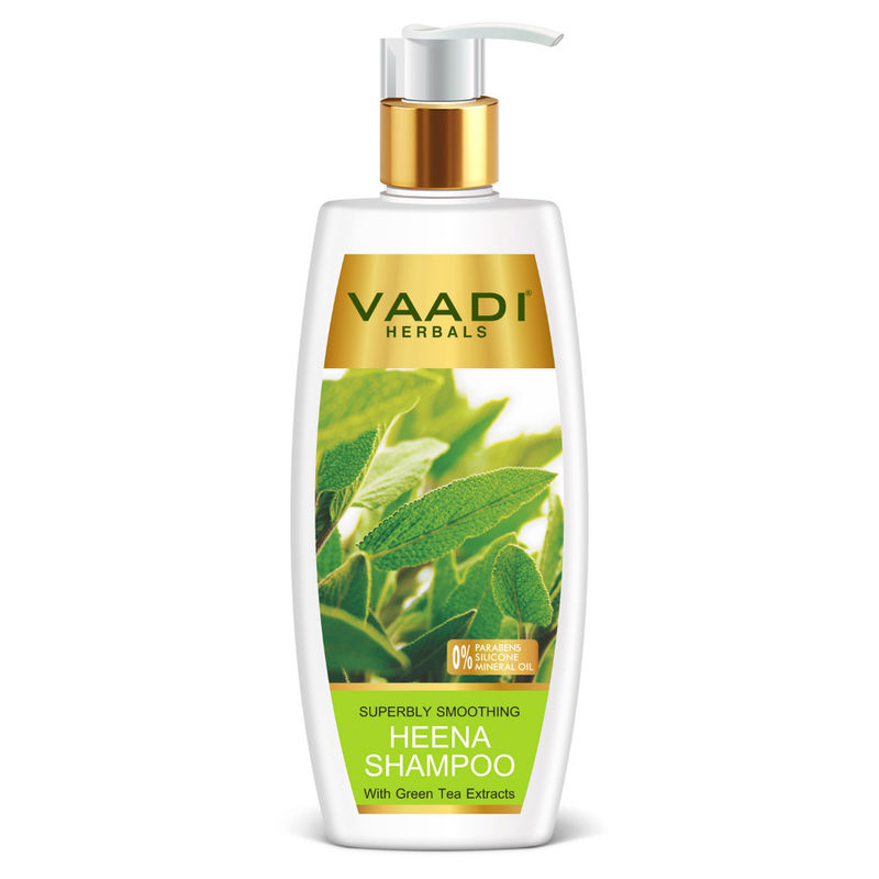 Vaadi Herbals Superbly Smoothing Heena Shampoo With Green Tea Extracts