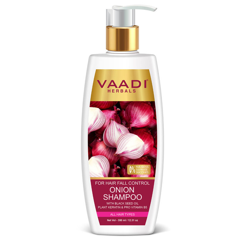 Vaadi Herbals Onion Shampoo For Hair Fall Control With Plant Keratin & D Panthenol