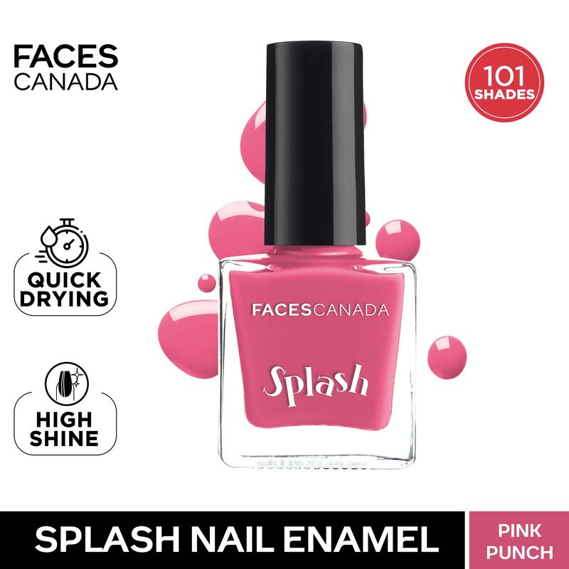 Faces Canada Splash Nail Enamel - Pink Punch 130