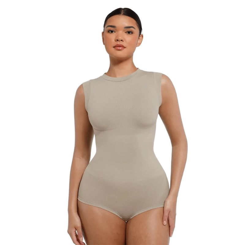 Seamless Shapewear Bodysuit with Cap Sleeve (3XL/4XL)