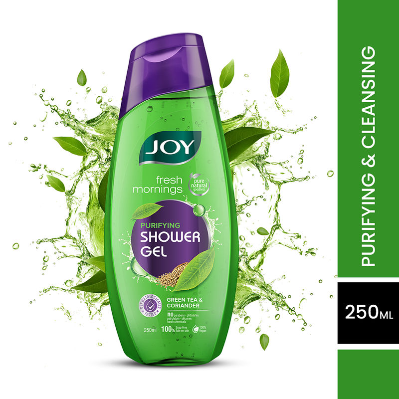 Joy Skin Purifying Shower Gel Body Wash With Green Tea For Deep Cleansing - Paraben & Soap Free