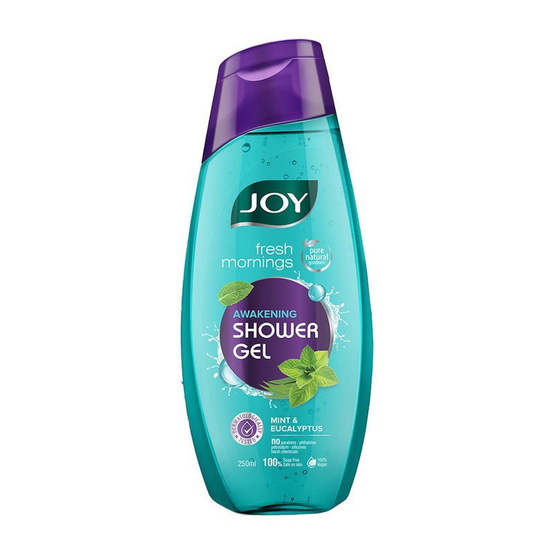 Joy Awakening Cooling Shower Gel Body Wash With Peppermint & Eucalyptus - Paraben & Soap Free