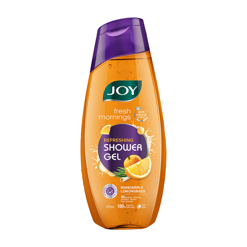 Joy Refreshing Shower Gel Body Wash With Vitamin C, Mandarin & Lemongrass - Paraben & Soap Free