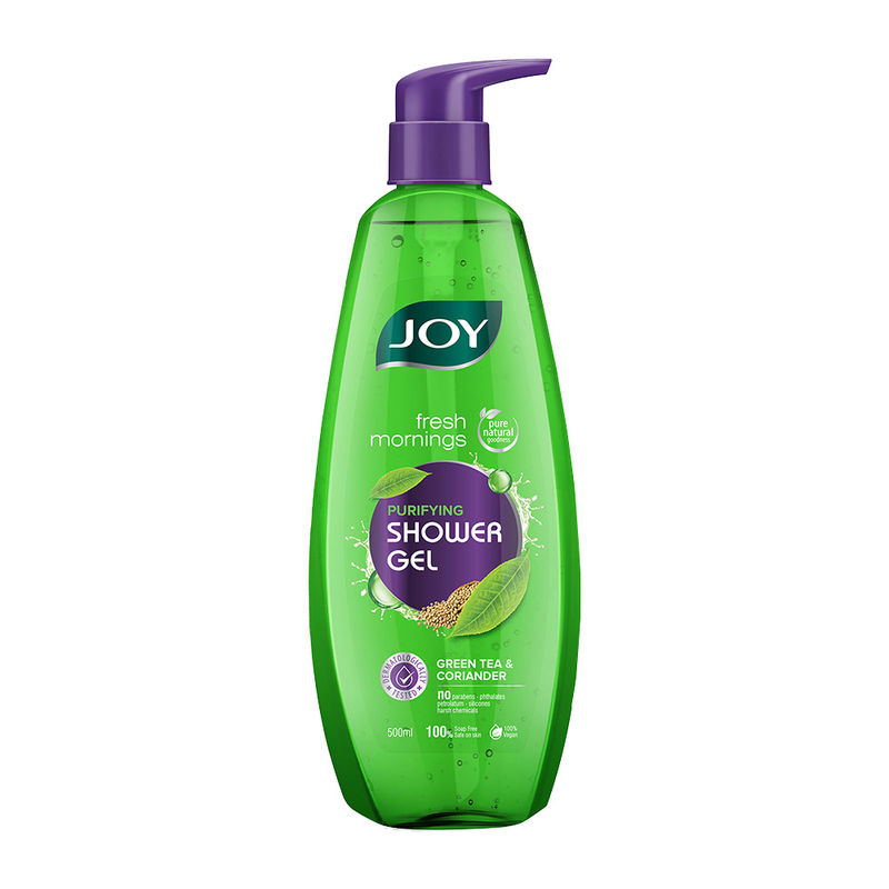 Joy Skin Purifying Shower Gel Body Wash With Green Tea For Deep Cleansing - Paraben & Soap Free
