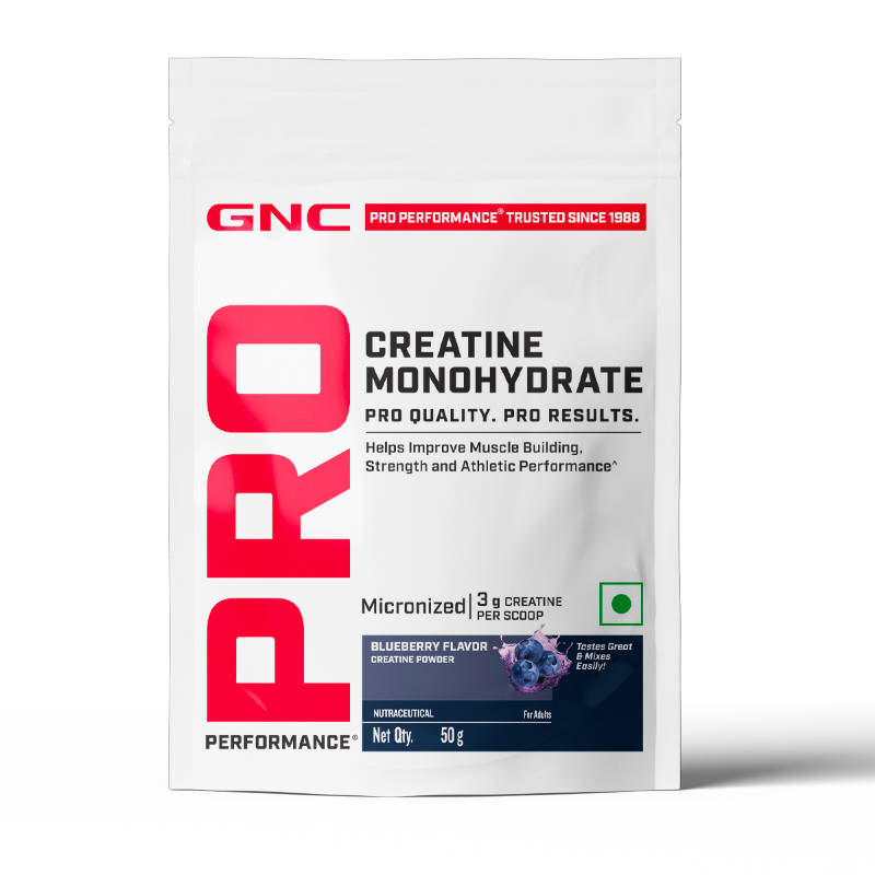 GNC Pro Performance Pure Micronized Creatine Monohydrate Powder - Blueberry