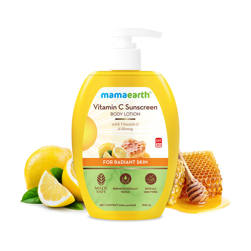 Buy Mamaearth Vitamin C Sunscreen Body Lotion SPF 30 With Vitamin C