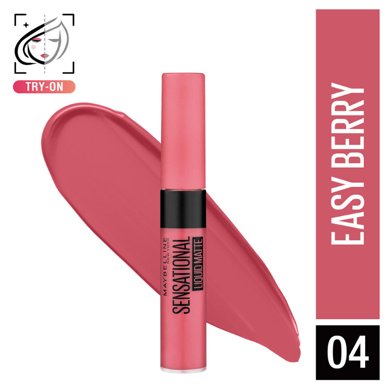 Maybelline New York Sensational Liquid Matte Lipstick - 04 Easy Berry