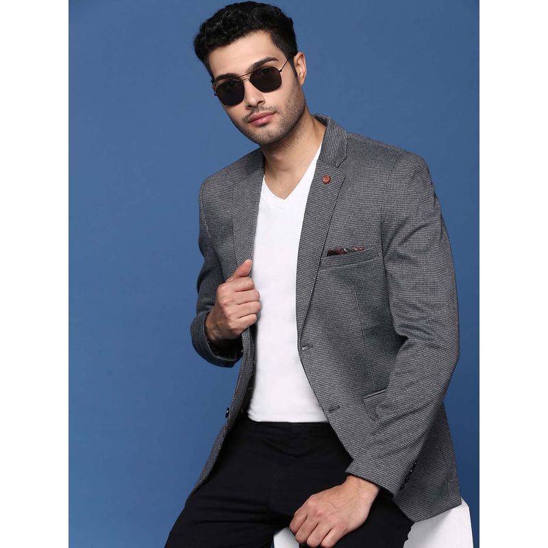 SHOWOFF Mens Grey Slim Fit Single Breasted Blazer (M)