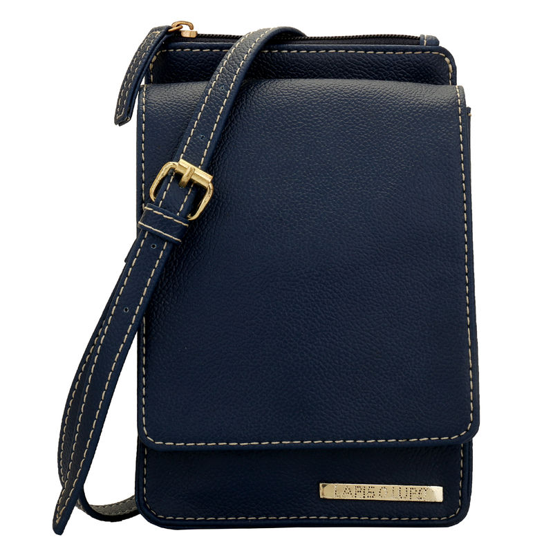 Buy Lapis O Lupo Bleue Women s Mobile Sling Bag Blue Online