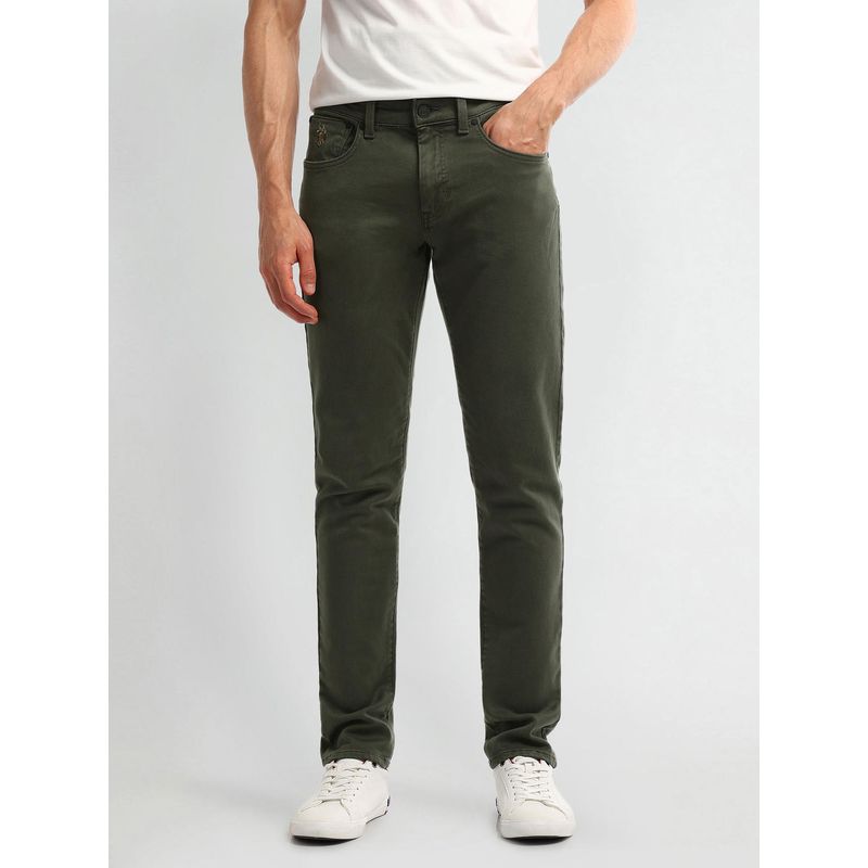 U.S. POLO ASSN. Olive Cotton Jeans (30)