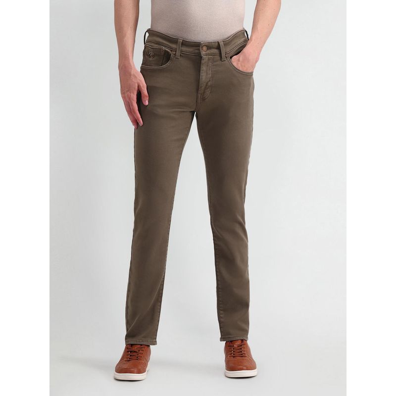 U.S. POLO ASSN. Brown Cotton Jeans (34)