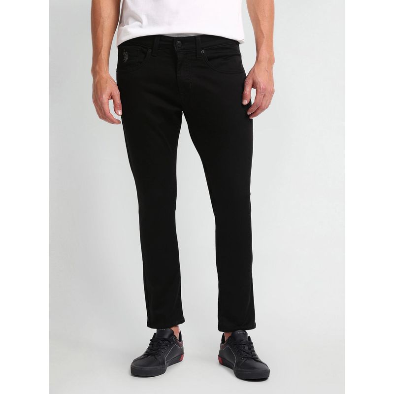 U.S. POLO ASSN. Black Cotton Jeans (30)