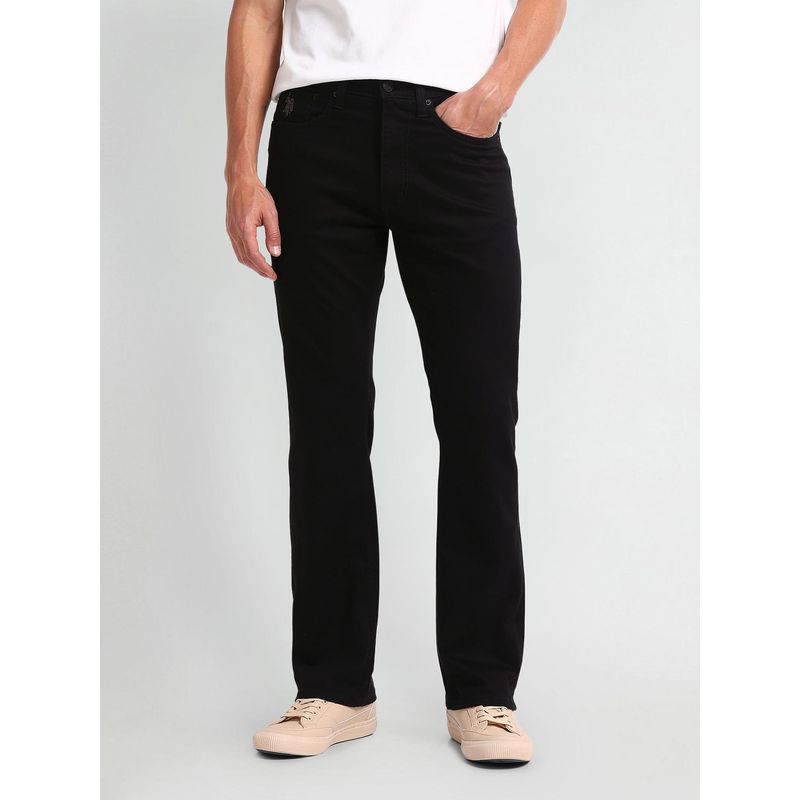 U.S. POLO ASSN. Black Cotton Jeans (36)