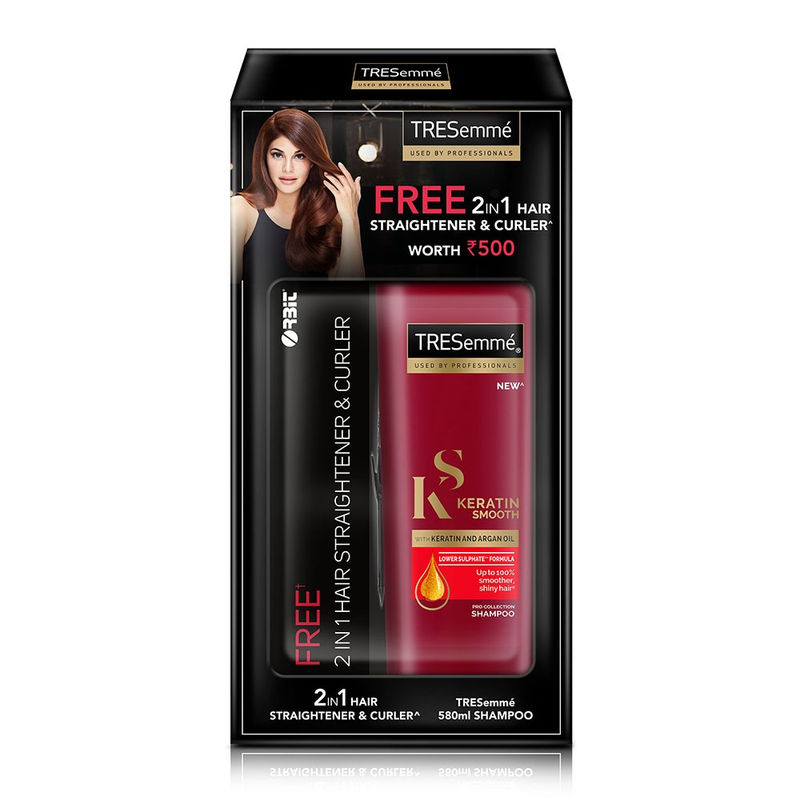 Tresemme Keratin Smooth Shampoo 580ml With Free 2 In 1 Hair
