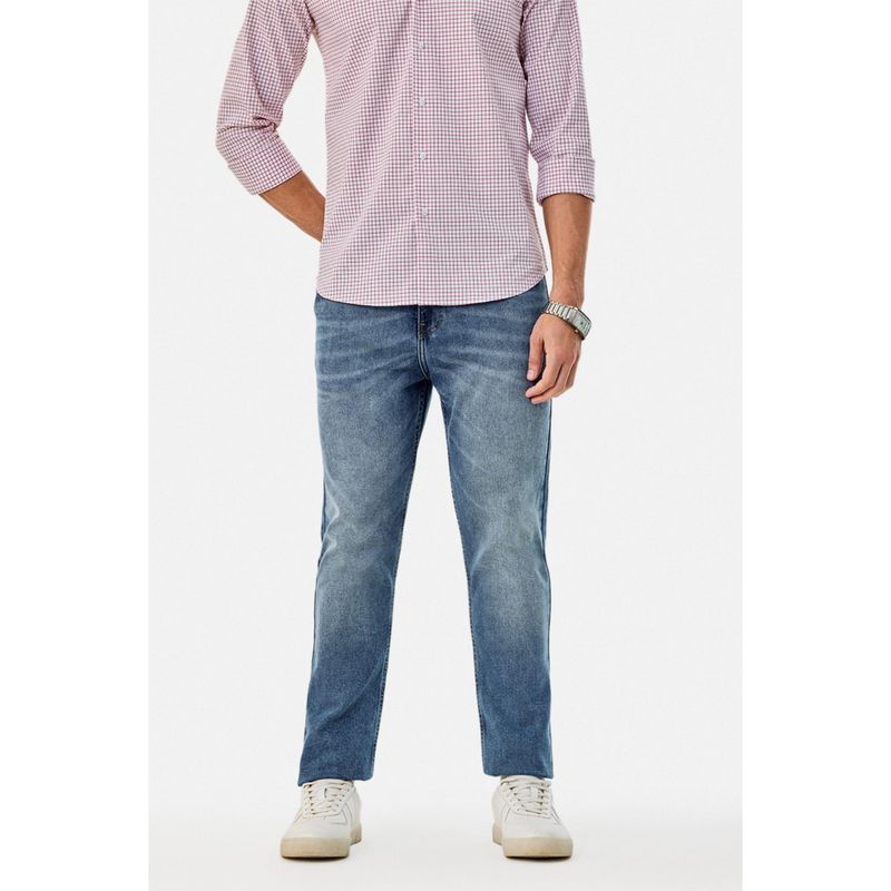 Snitch Blue Solid Casual Jeans (32)