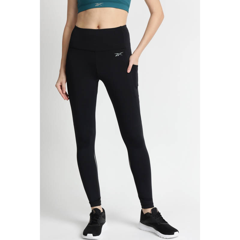 Reebok Women Solid/Plain Skinny Fit Leggings (XS)