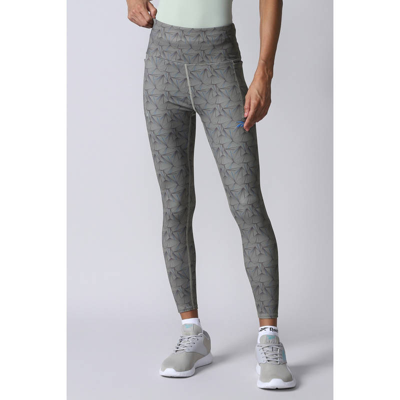 Reebok Women Printed Skinny Fit Leggings (XS)