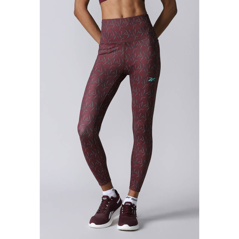Reebok Women Printed Skinny Fit Leggings (XS)