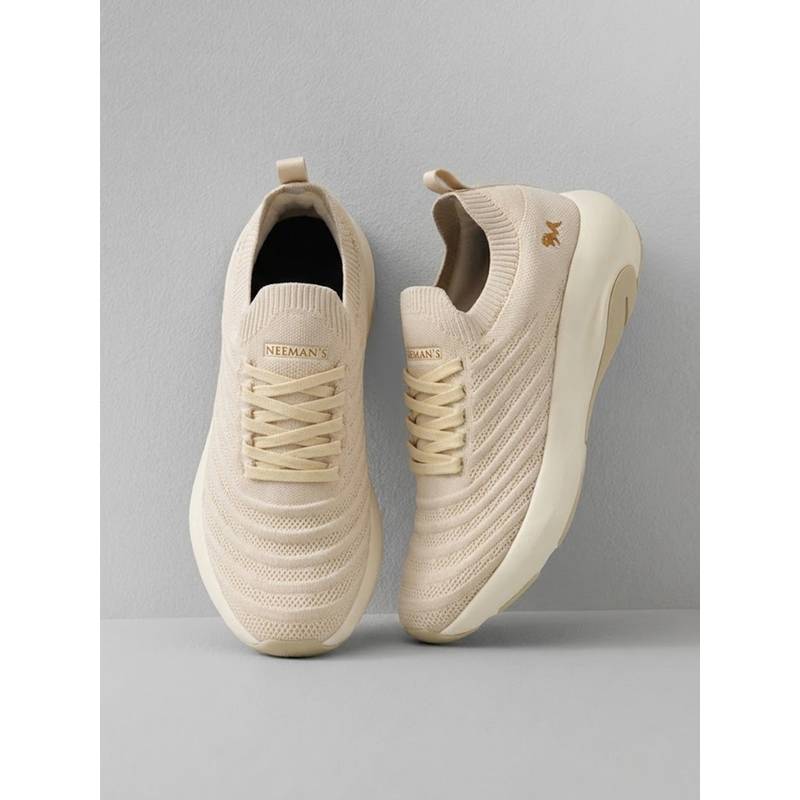 Neeman's Women Cream Begin Walk Glide Sneakers (UK 6)