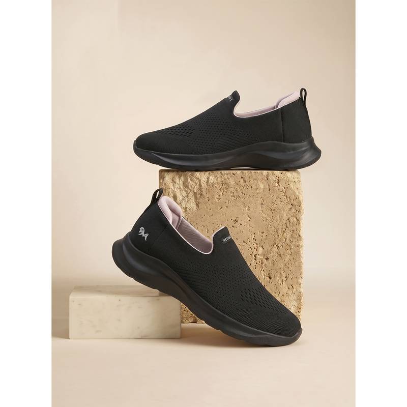 Neeman's Black Knit Lite Sneakers for Women (UK 4)