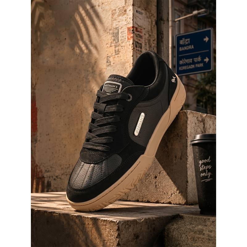 Neeman's Unisex Remix Vintage Sneakers - Black (UK 8)