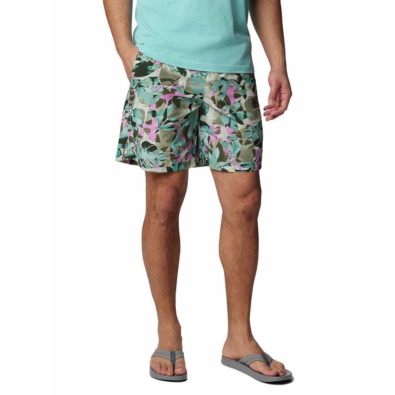 Columbia Mens Green Omni Shade Super Backcast ll Water Shorts (L)