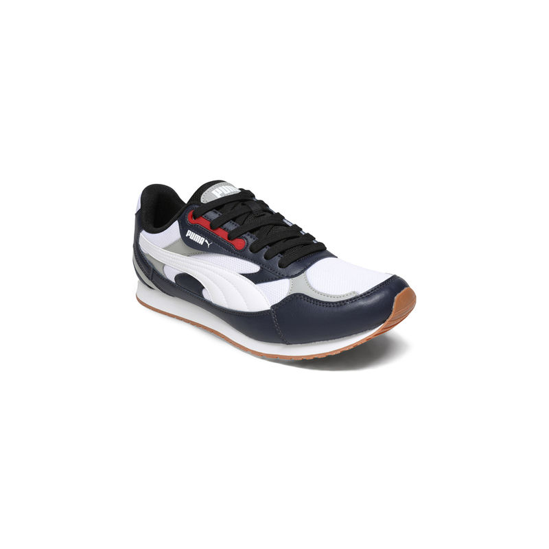 Puma Men Cabana Step Sculpt Sneakers White Black