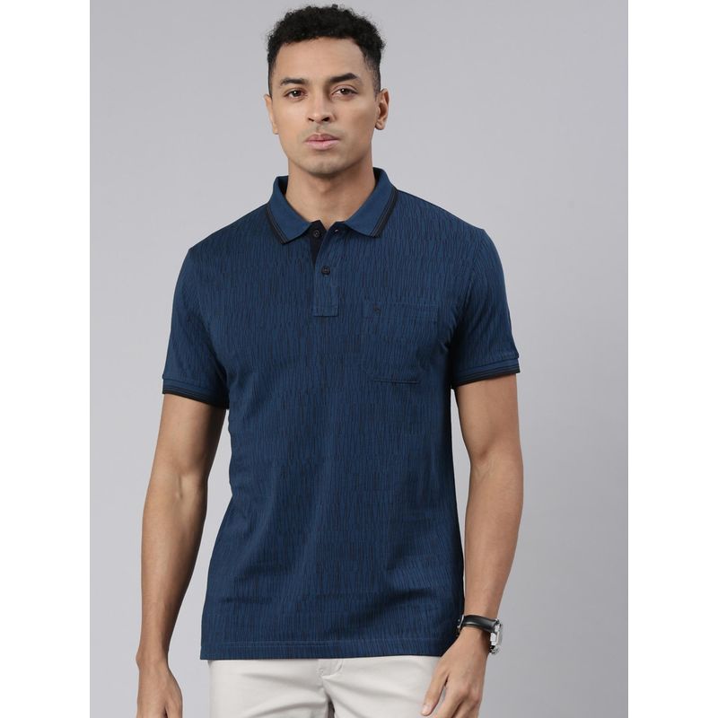 Classic Polo Classic Mens Polo Neck Cotton Blend T-Shirt Blue (L)
