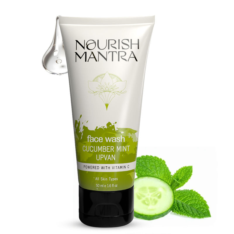 Nourish Mantra Cucumber Mint Upvan Face Wash for Deep Cleansing & Cell Repair