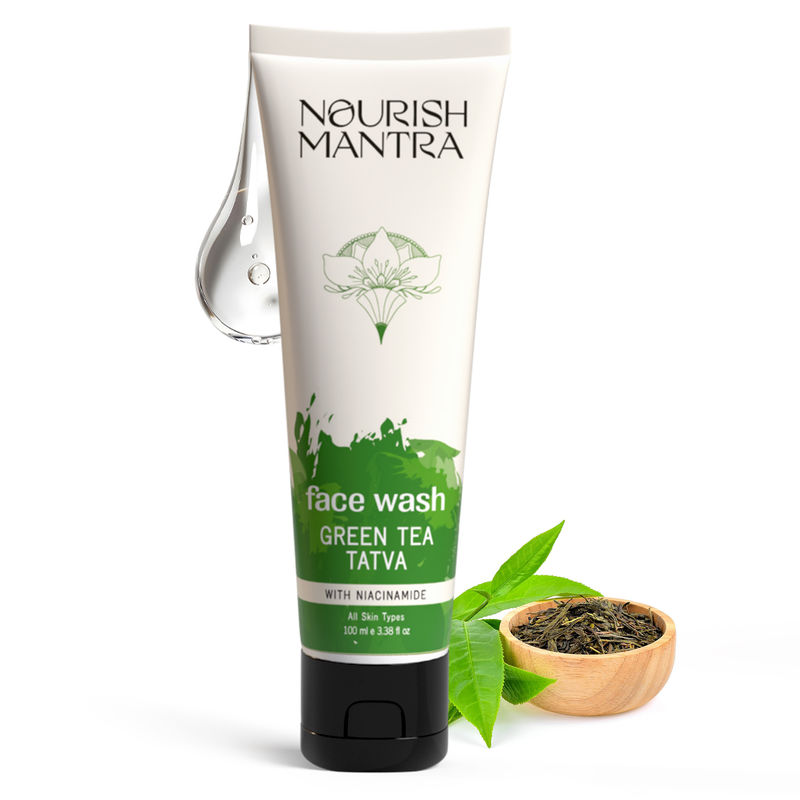 Nourish Mantra Green Tea Tatva Face Wash to Remove Dead Skin Cells & Build Up