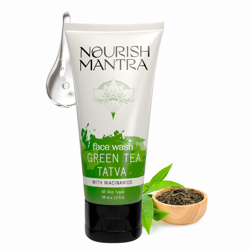 Nourish Mantra Green Tea Tatva Face Wash to Remove Dead Skin Cells & Build Up
