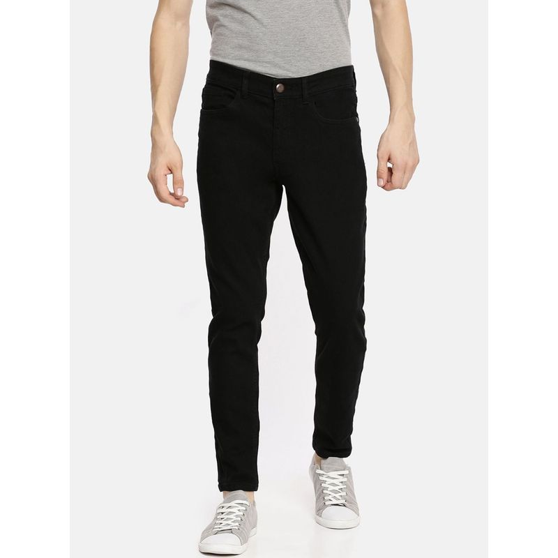 The Indian Garage Co Men Slim Fit Solid Mid-Rise Jeans (34)