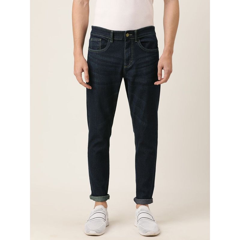 The Indian Garage Co Men Slim Fit Solid Mid-Rise Jeans (34)