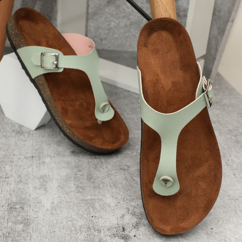 MOZAFIA Womens Sea Green Sandals (EURO 42)