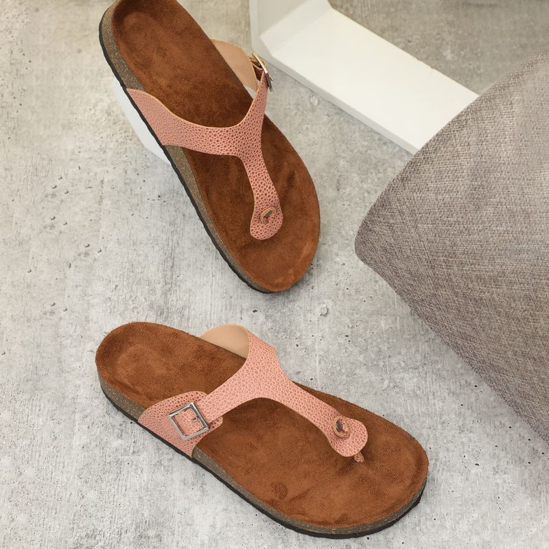 MOZAFIA Womens Pink Snowdrops Sandals (EURO 37)