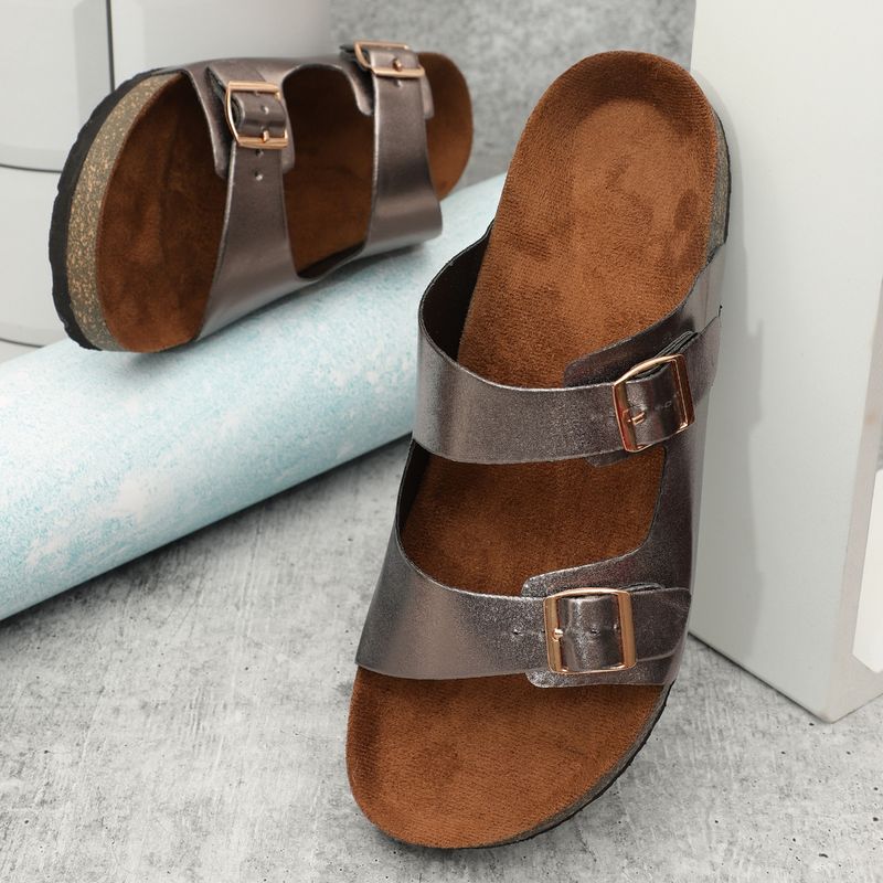 MOZAFIA Womens Compass Bronze Sandals (EURO 38)