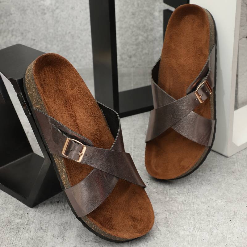 MOZAFIA Womens Compass Bronze Sandals (EURO 42)
