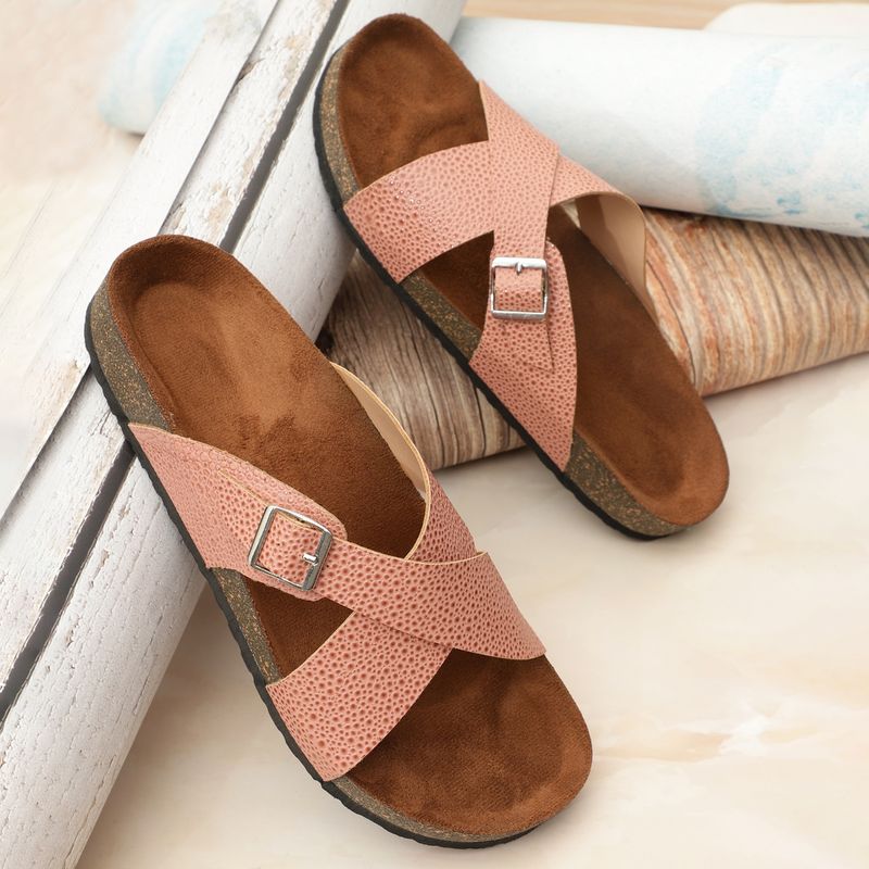 MOZAFIA Womens Pink Snowdrops Sandals (EURO 37)