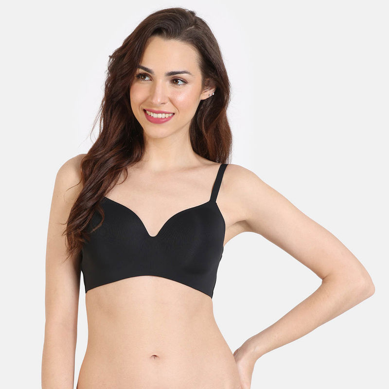 Buy Zivame Wonderwire Padded Wired 3-4th Coverage T-Shirt Bra -A