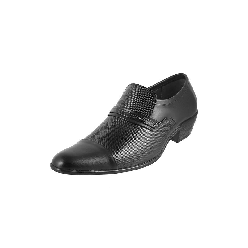 Mochi Black Solid Slip-On Shoes (EURO 43)
