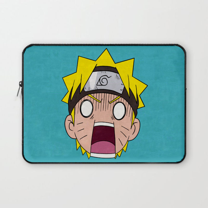 Crazy Corner Angry Naruto Printed Laptop Sleeve - 15