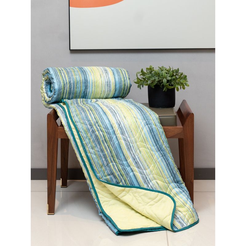 Urban Space 3 Layer Reversible Microfiber A/C Blanket (London) (Queen)