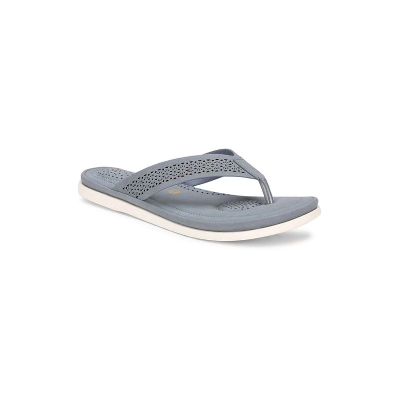 Bata Textured Grey Flip-Flops (UK 7)